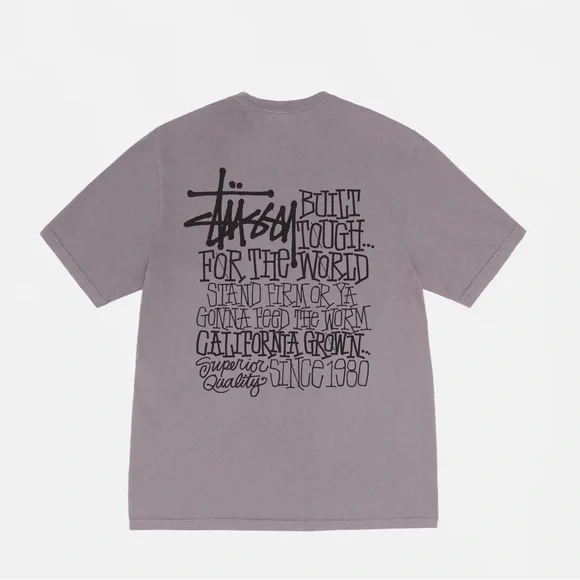 【ステューシー】Stussy California Grown Pigment Dyed T-Shirt California Grown Tee Pigment Dyed – Natural | Tees | Stüssy